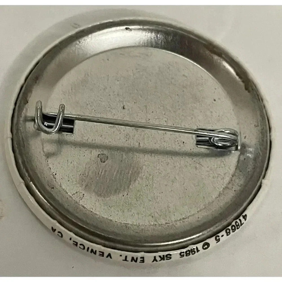 Vtg Pinback Button Leave Me Alone I’m Having a Crisis Pin 1.75" Sky Ent 1985 - Picture 2 of 3